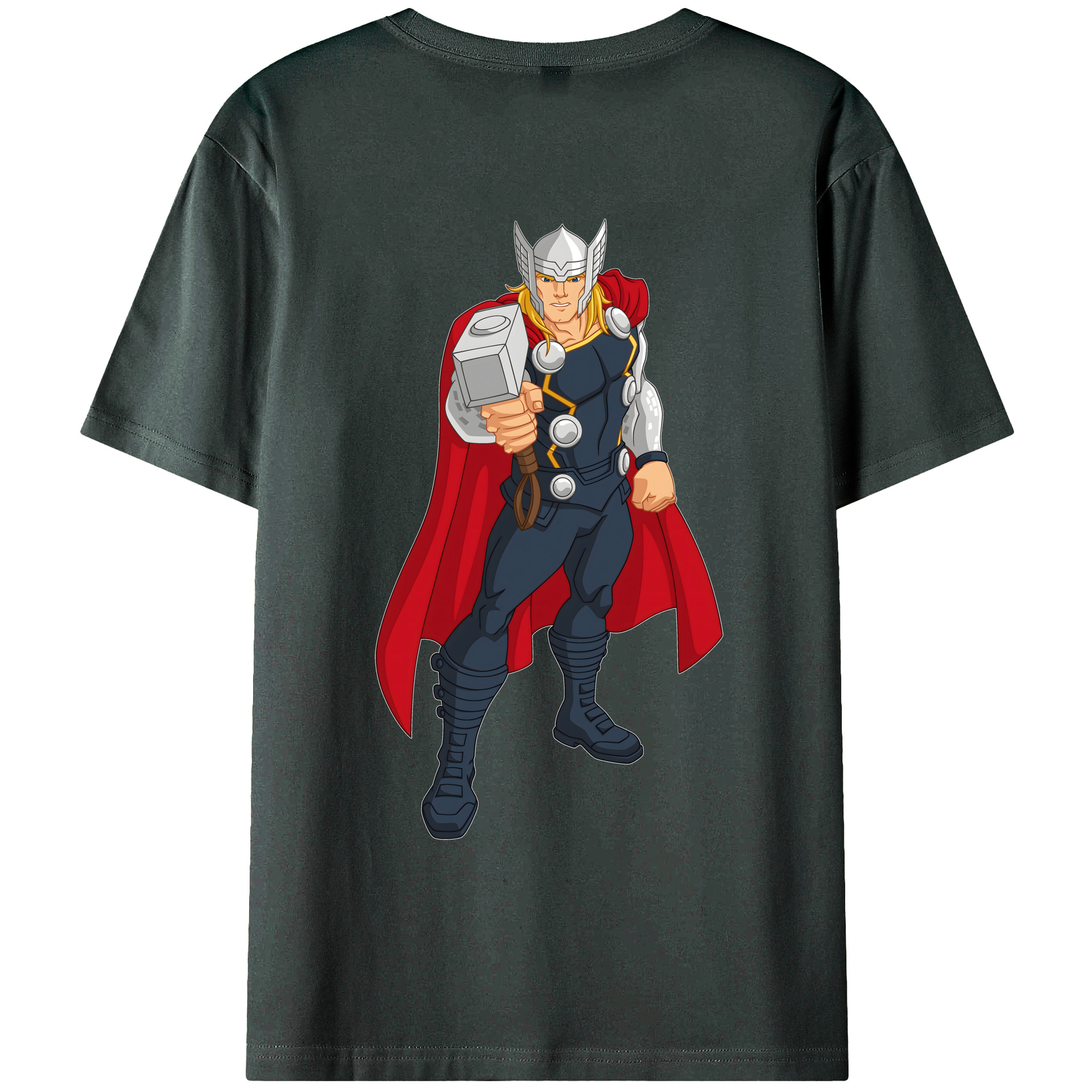 （画像用） アベンジャーズ The Avengers 綿100％ メンズ半袖Tシャツ（バックプリント） 通気性